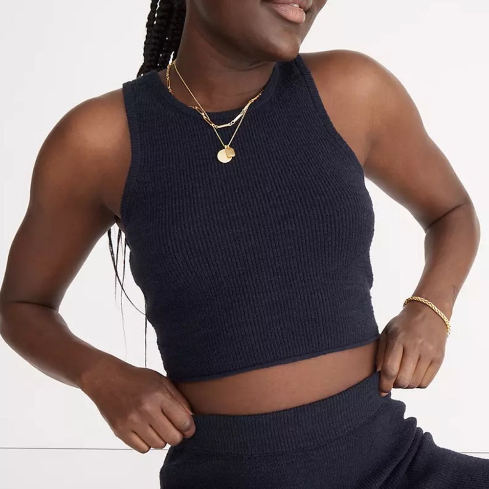 Madewell NWT Birchmoor Navy Sweater Tank